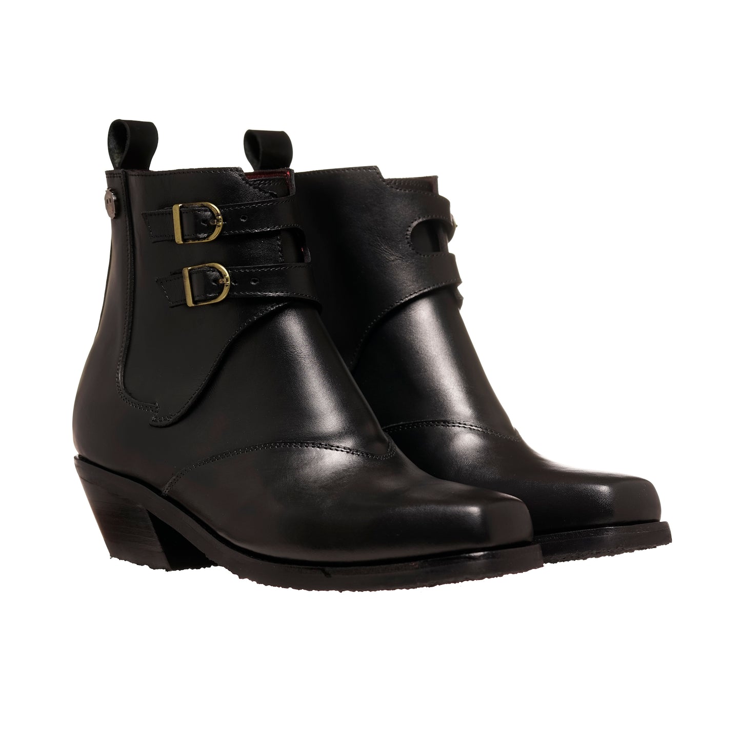 BOTIN DE HUASO DOS HEBILLAS CORTE