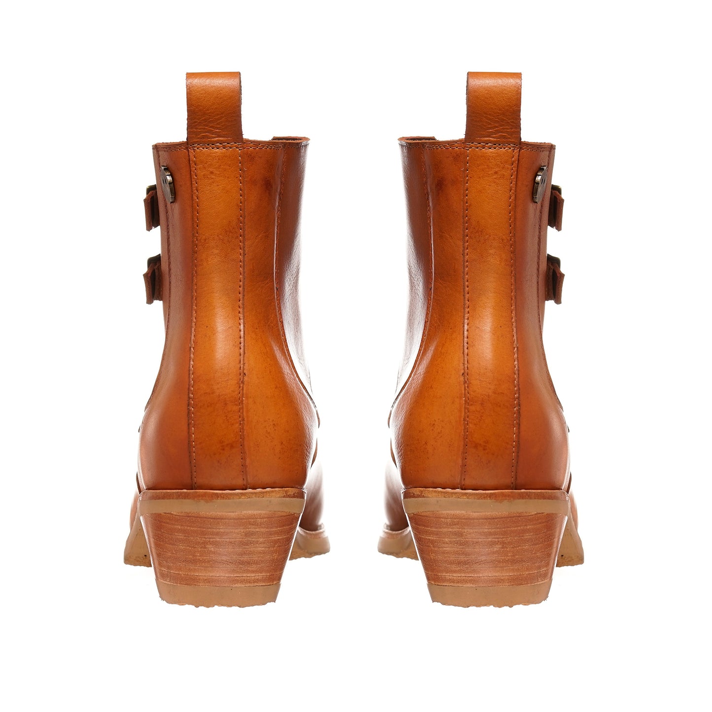 BOTIN DE HUASO DOS HEBILLAS CORTE