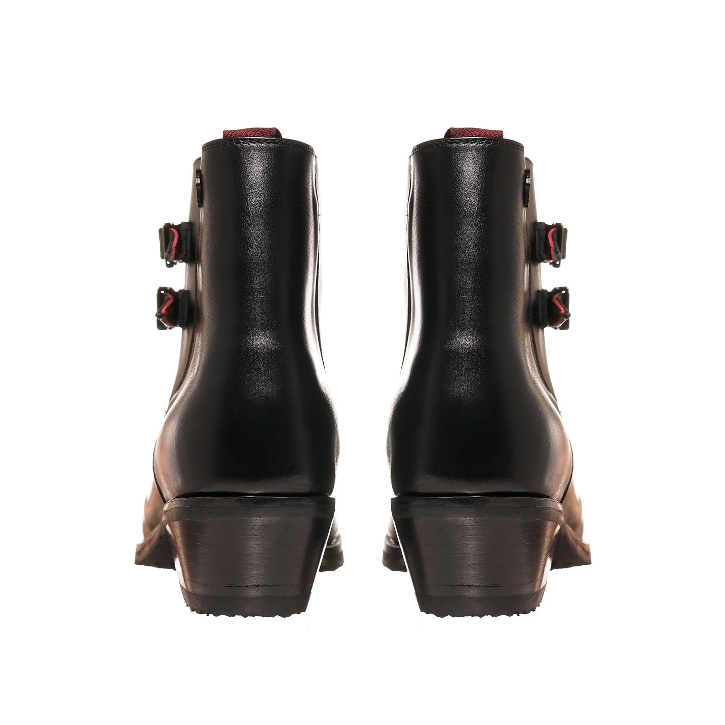 BOTIN DE HUASO DOS HEBILLAS LISO
