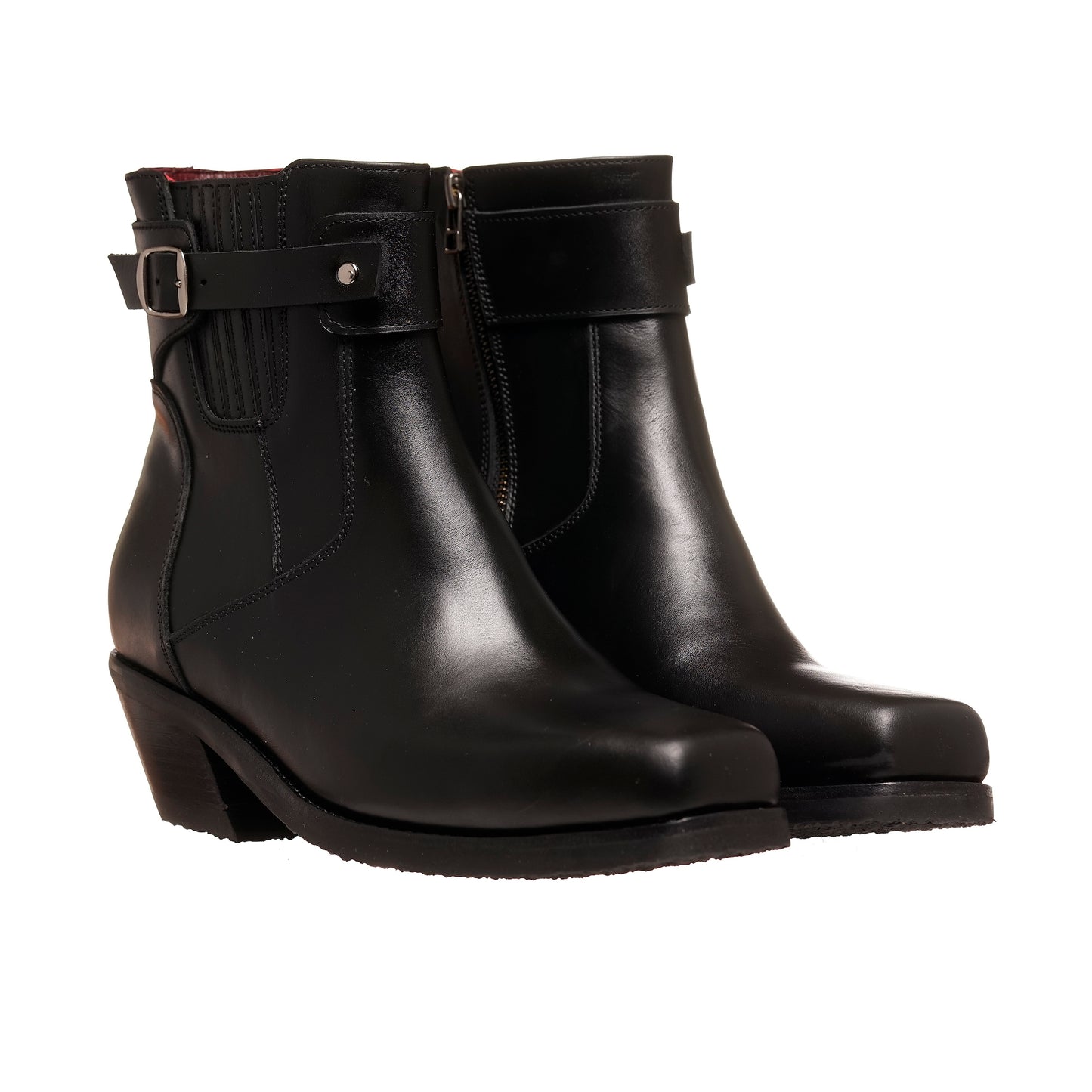 BOTIN DE VESTIR CON CIERRE