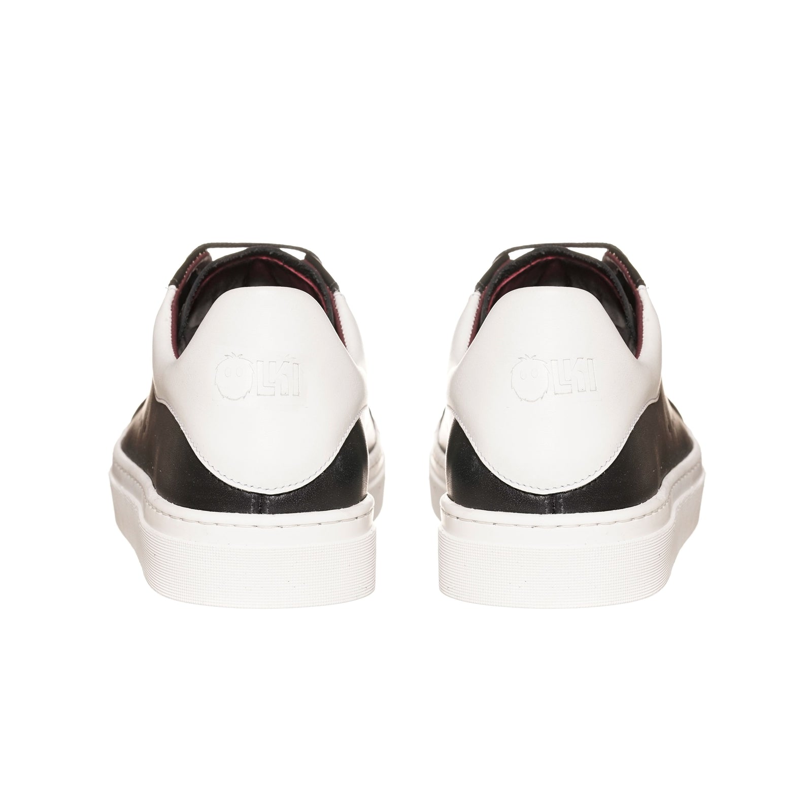 Zapatilla Nevado Negra Talonera Blanca