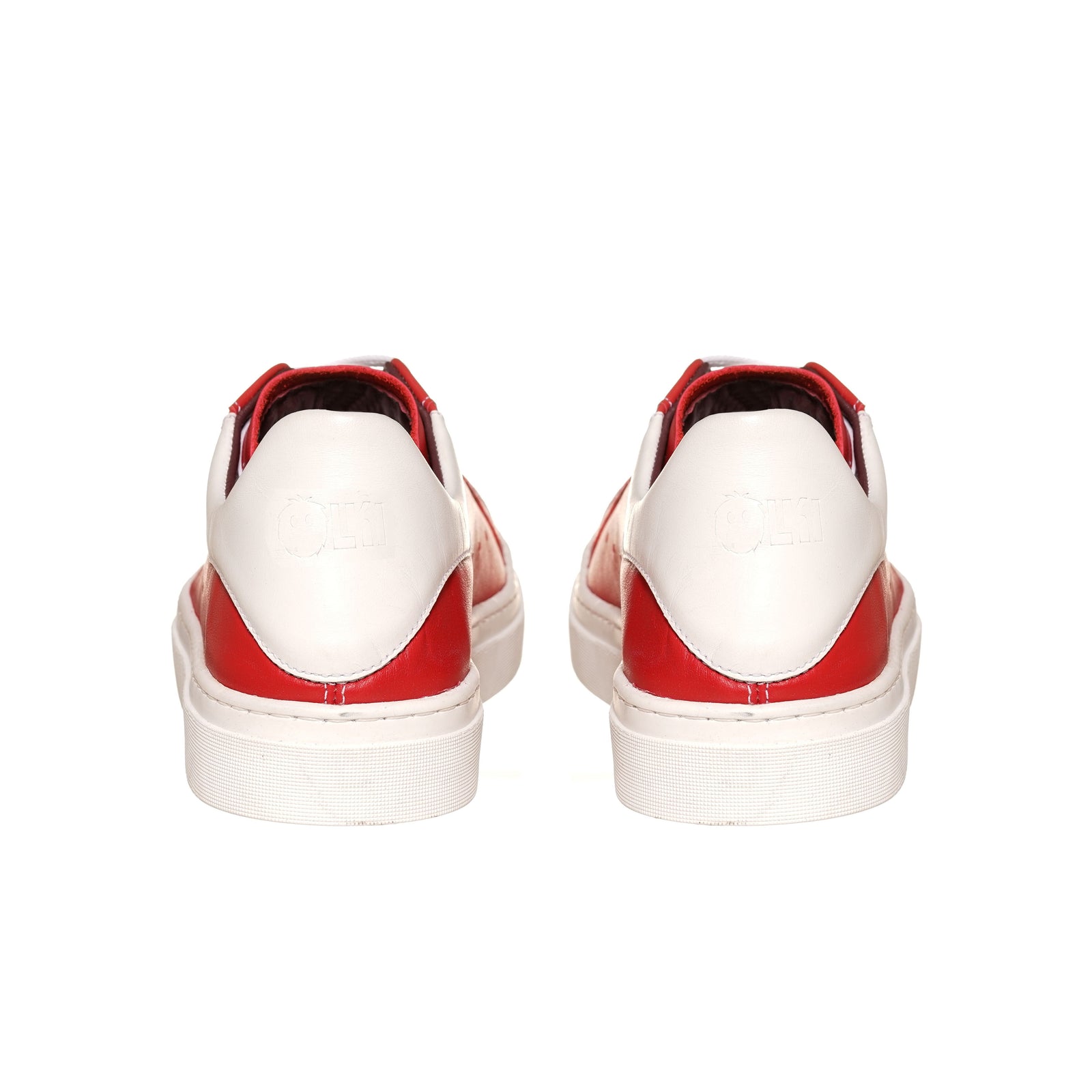 Zapatilla Nevado Roja Talonera Blanca