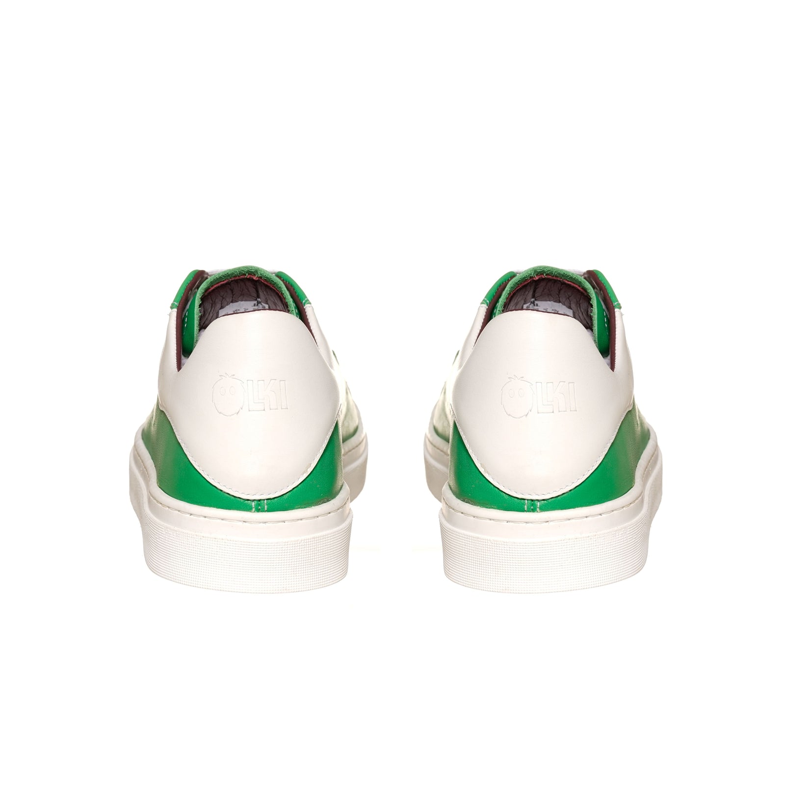 Zapatilla Nevado Verde Talonera Blanca