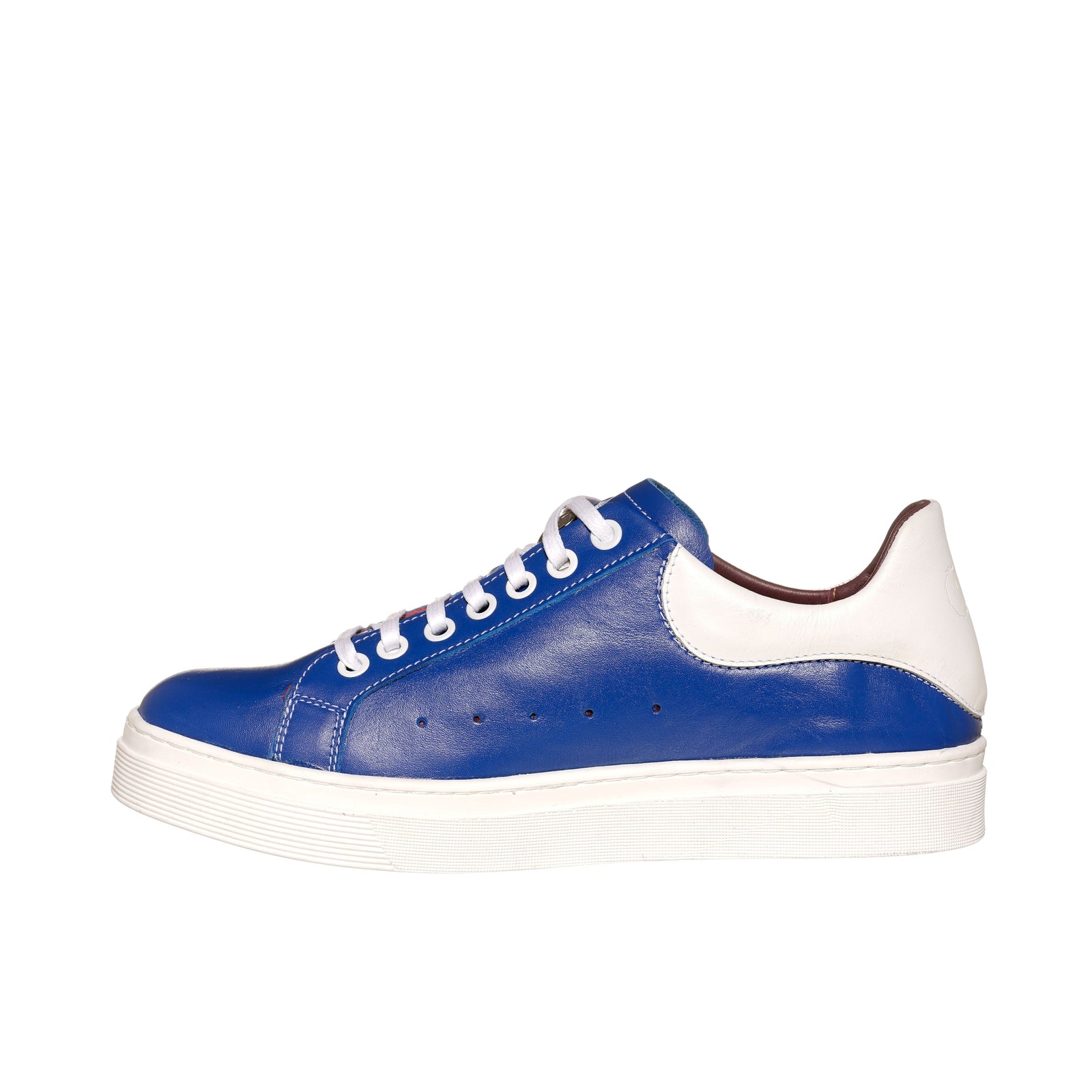 Zapatilla Nevado Azul Talonera Blanca