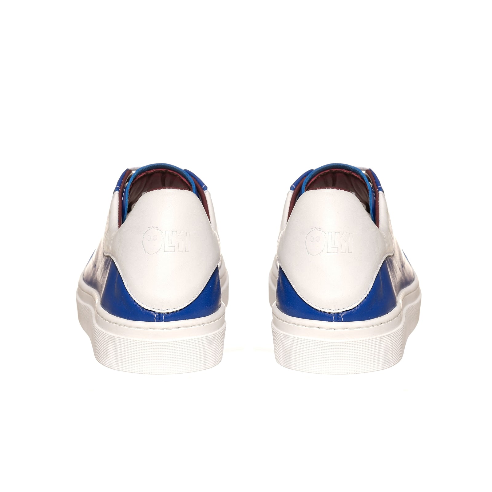 Zapatilla Nevado Azul Talonera Blanca
