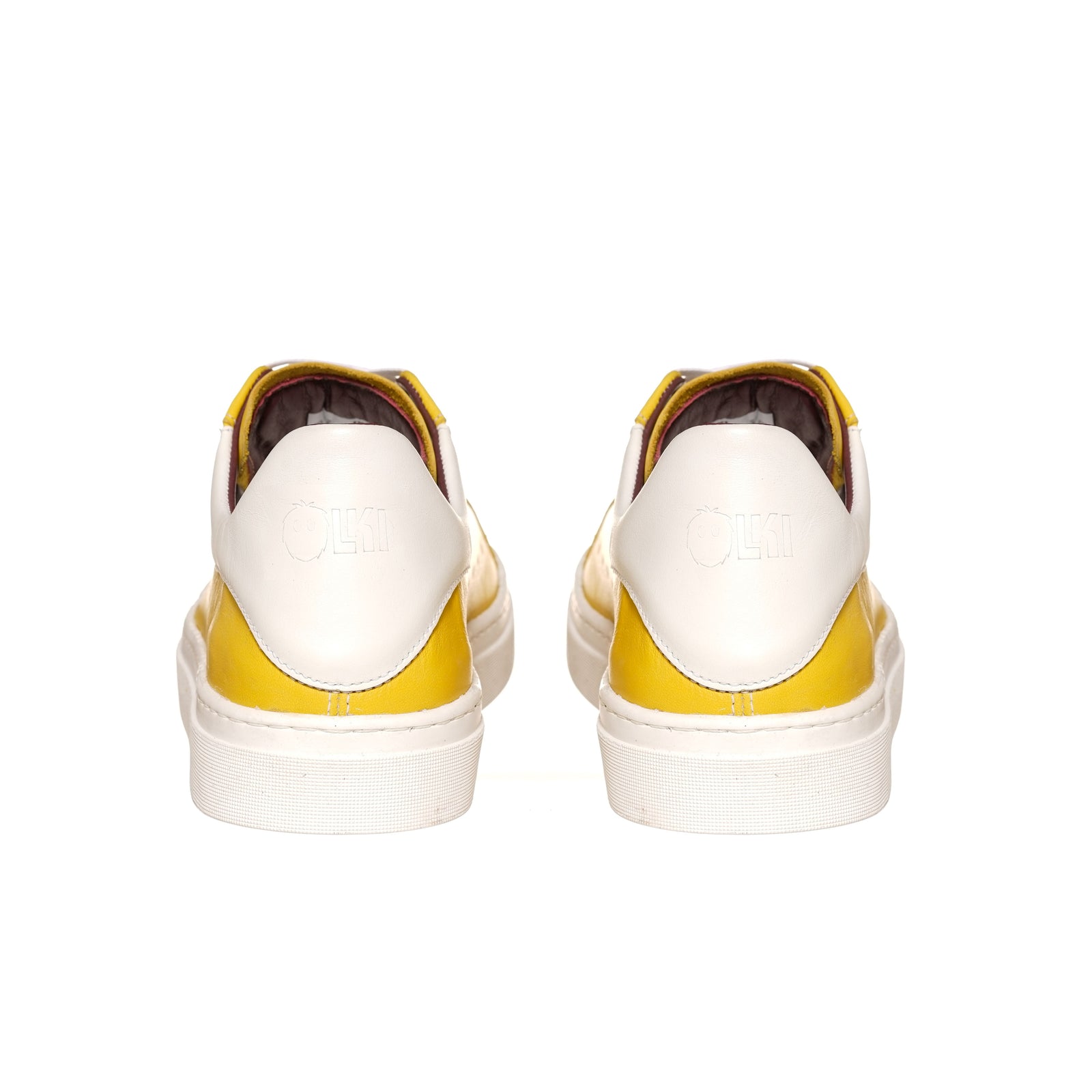 Zapatilla Nevado Amarillo Talonera Blanca