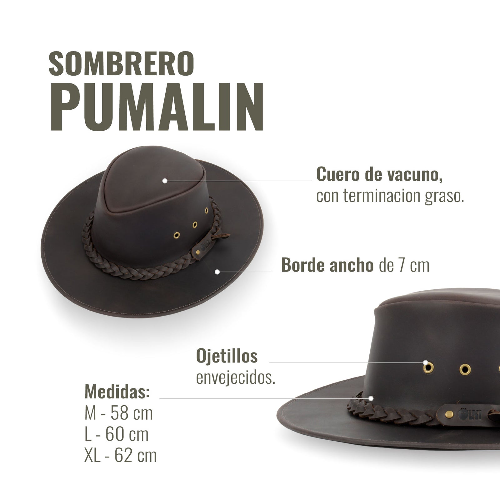 SOMBRERO PUMALÍN CHOCOLATE