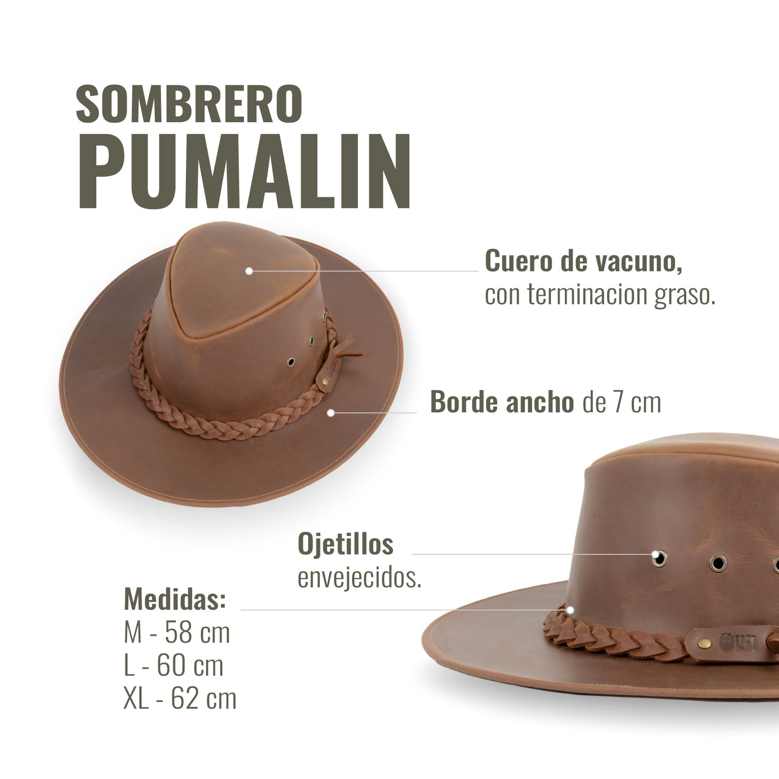SOMBRERO PUMALÍN HABANO