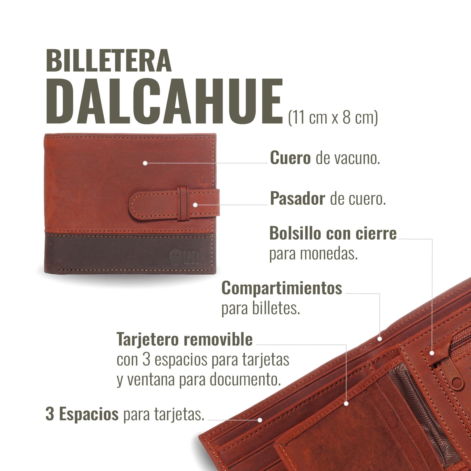 BILLETERA DALCAHUE ROJO