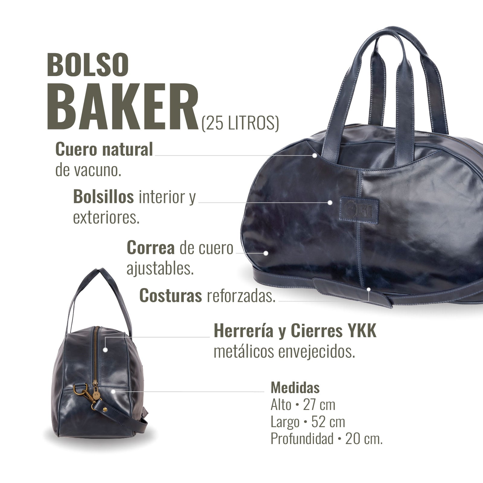 BOLSO BAKER AZUL