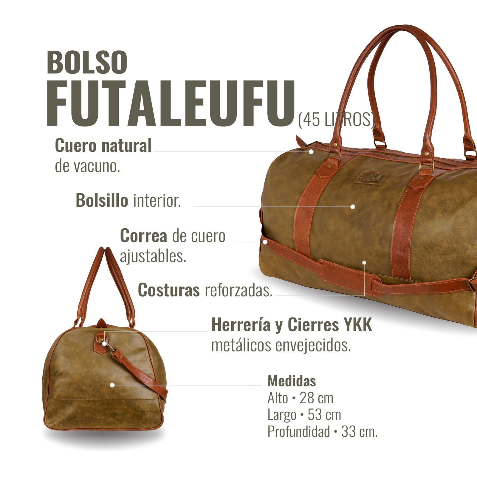 BOLSO FUTALEUFU VERDE MUSGO COMBINADO