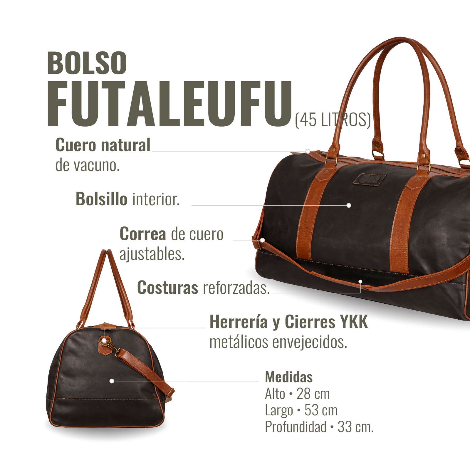BOLSO FUTALEUFU NEGRO COMBINADO