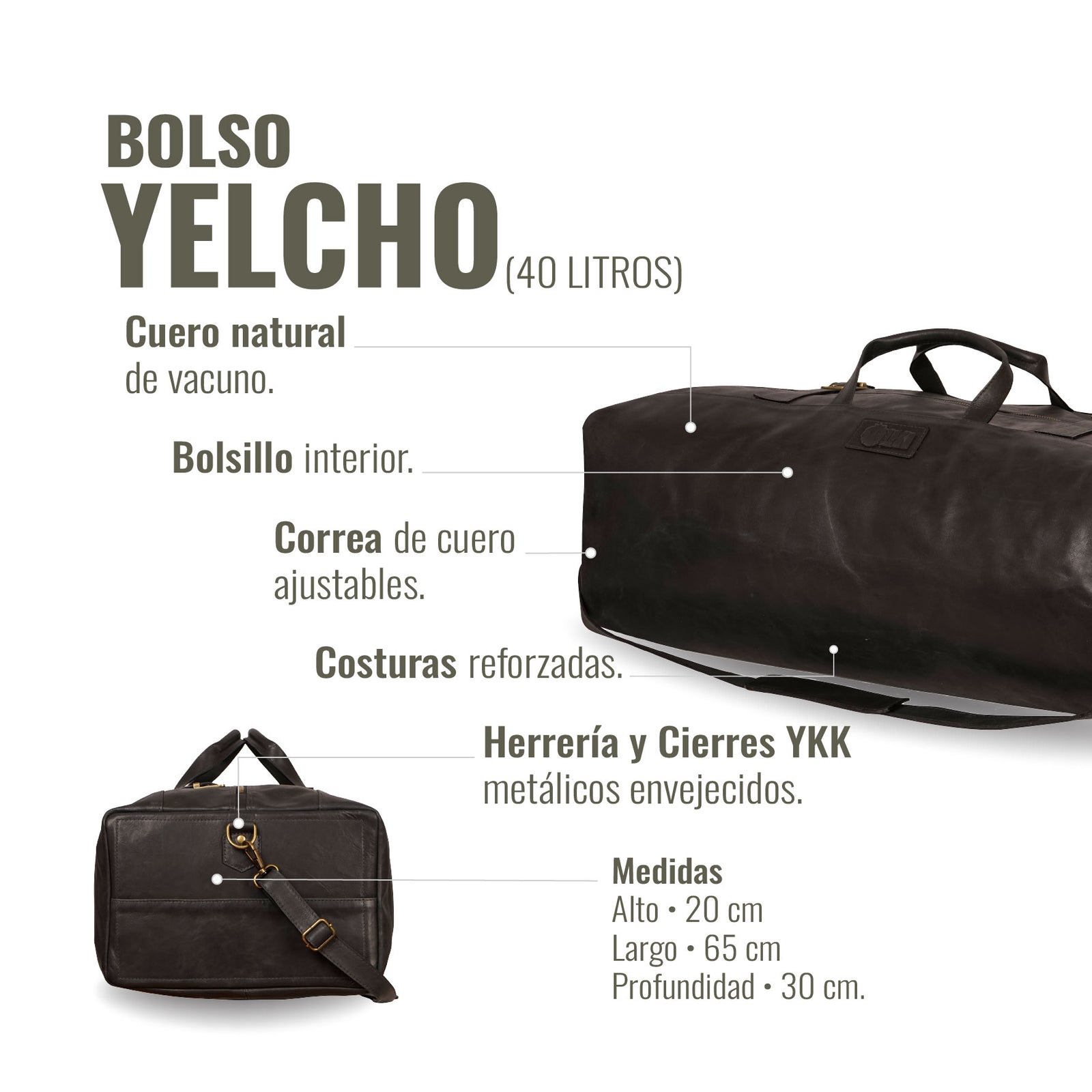 BOLSO YELCHO NEGRO