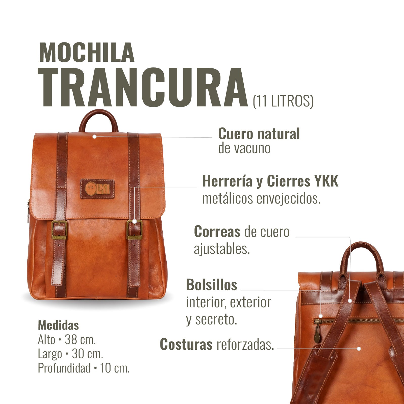 MOCHILA TRANCURA CURRY