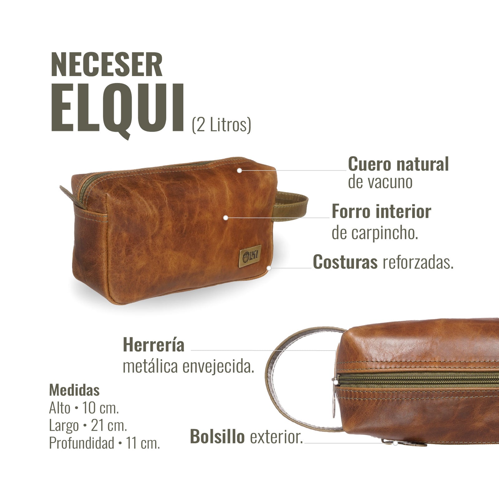 NECESER ELQUI CARAMEL-VERDE