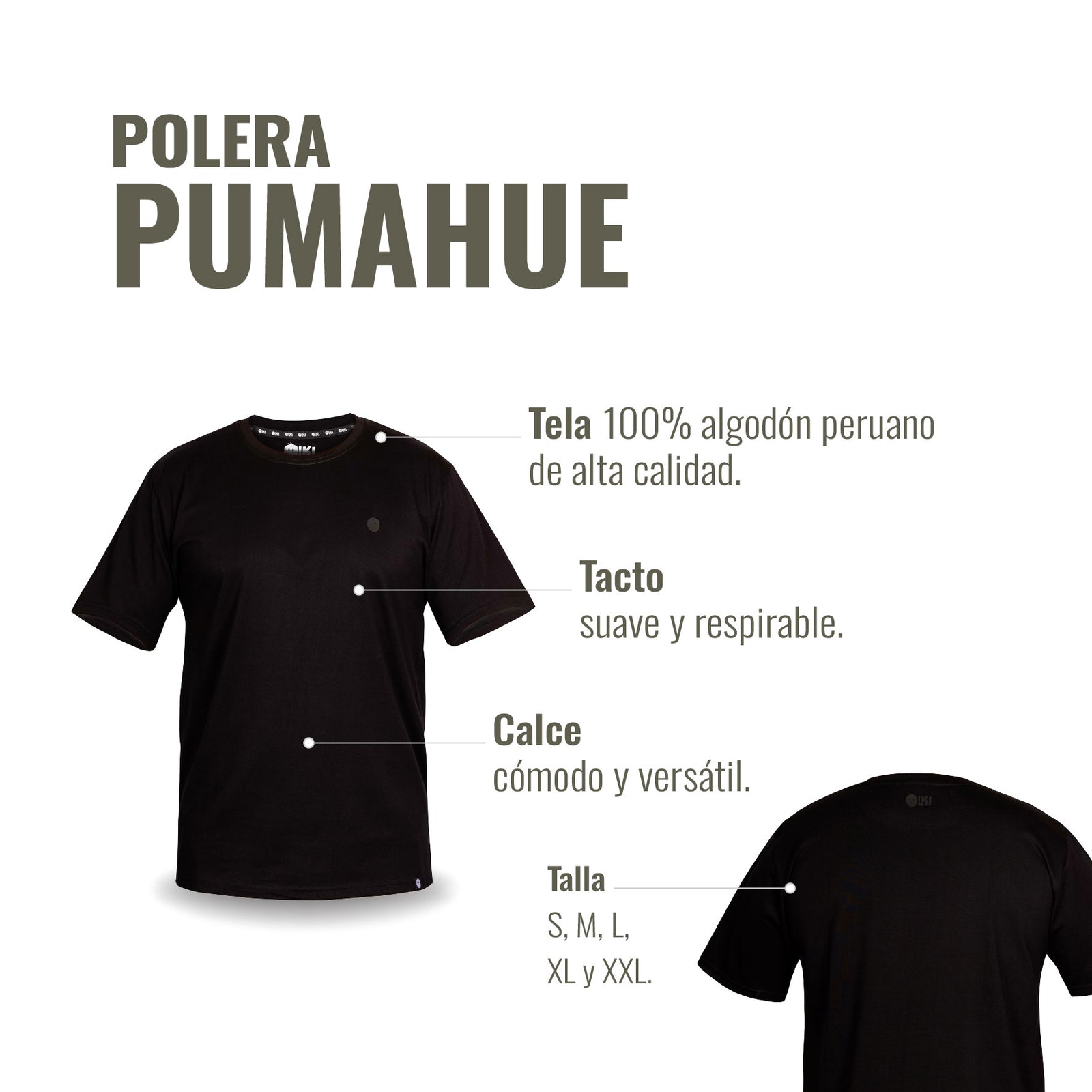 POLERA PUMAHUE NEGRO
