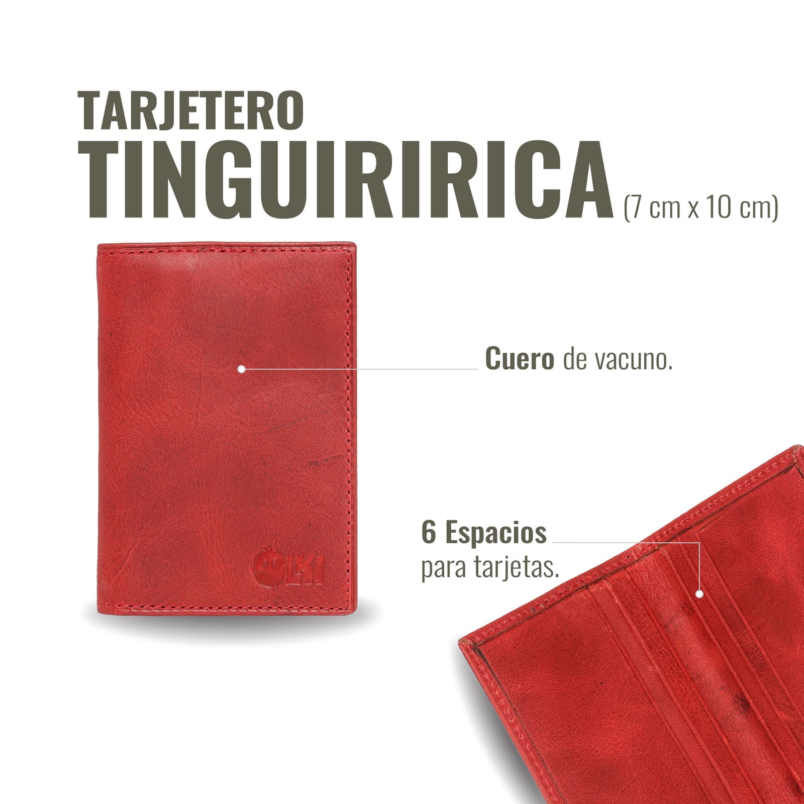 TARJETERO TINGUIRIRICA ROJO