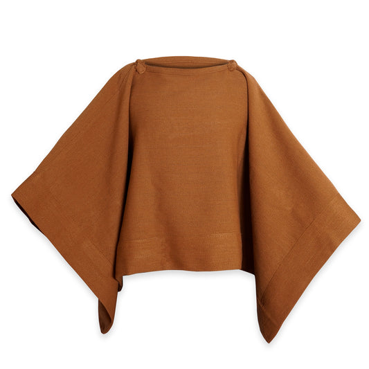 PONCHO DE LANA CASTAÑO