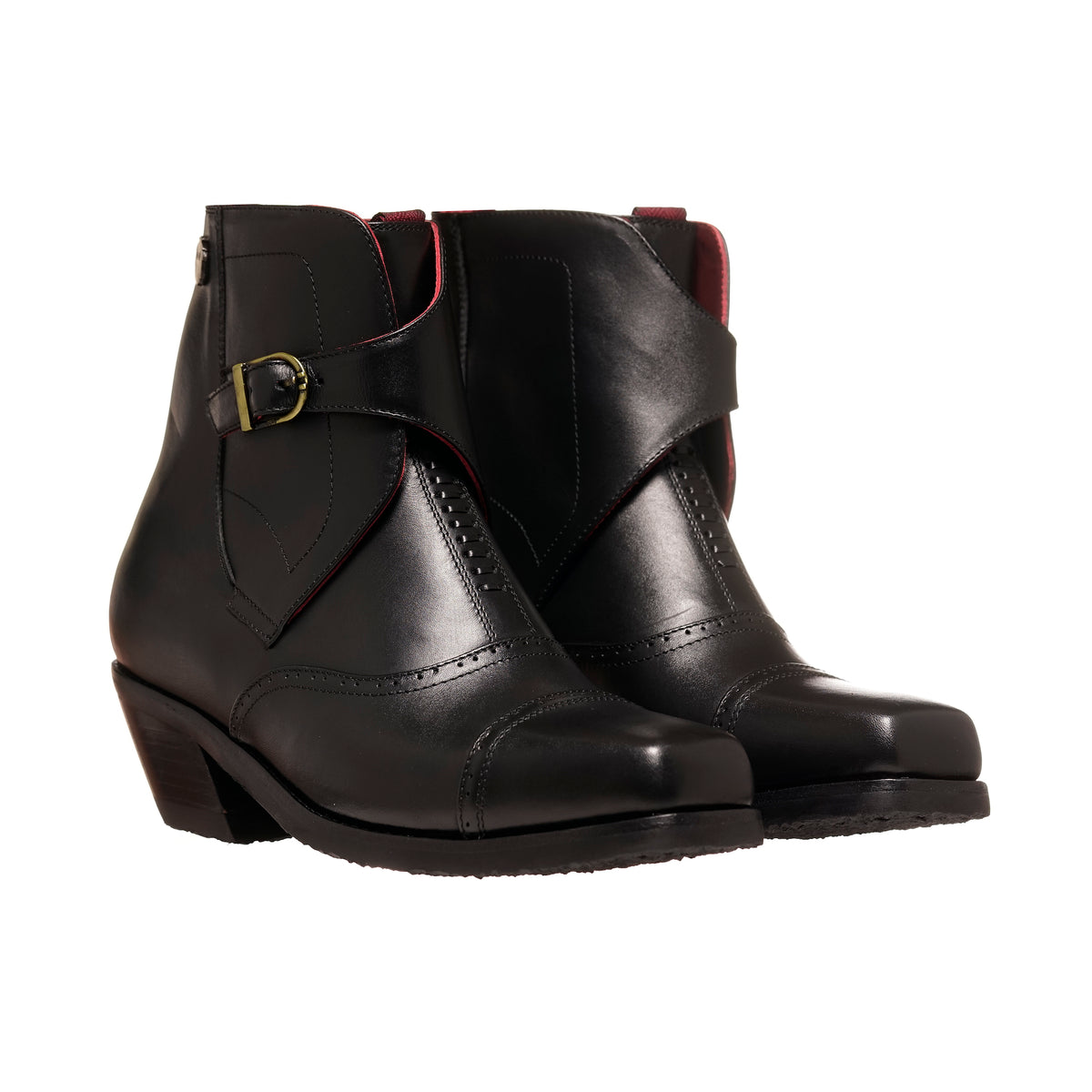 BOTIN UNA HEBILLA NEGRO