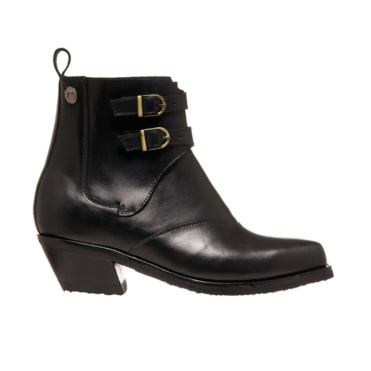 BOTIN DE HUASO DOS HEBILLAS CORTE