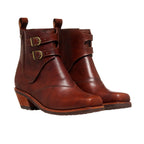BOTIN DOS HEBILLAS CORTE CASTAÑO