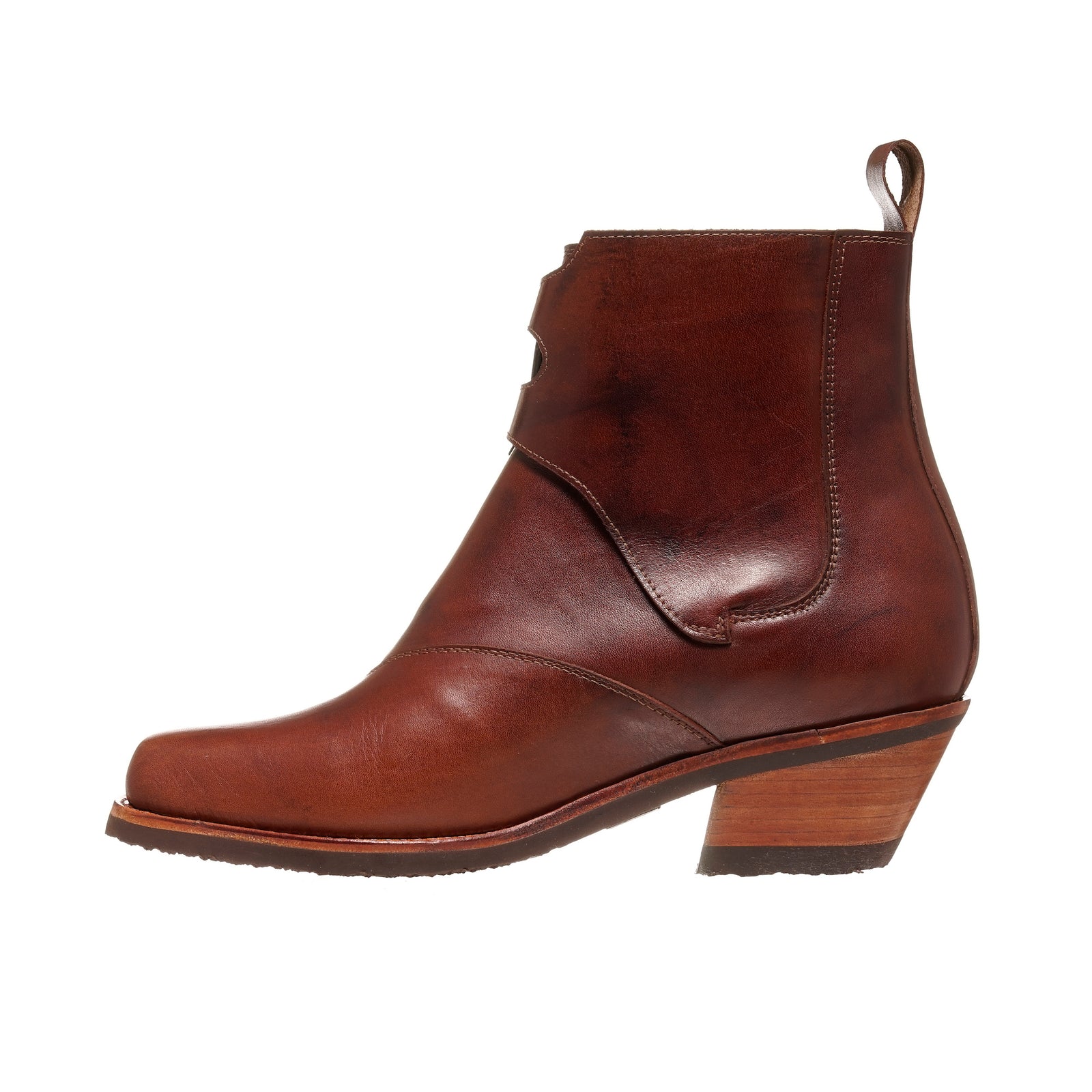 BOTIN DOS HEBILLAS CORTE CASTAÑO