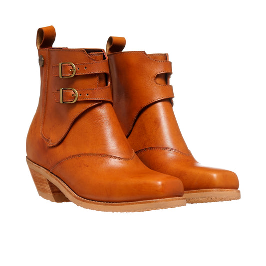 BOTIN DE HUASO DOS HEBILLAS CORTE