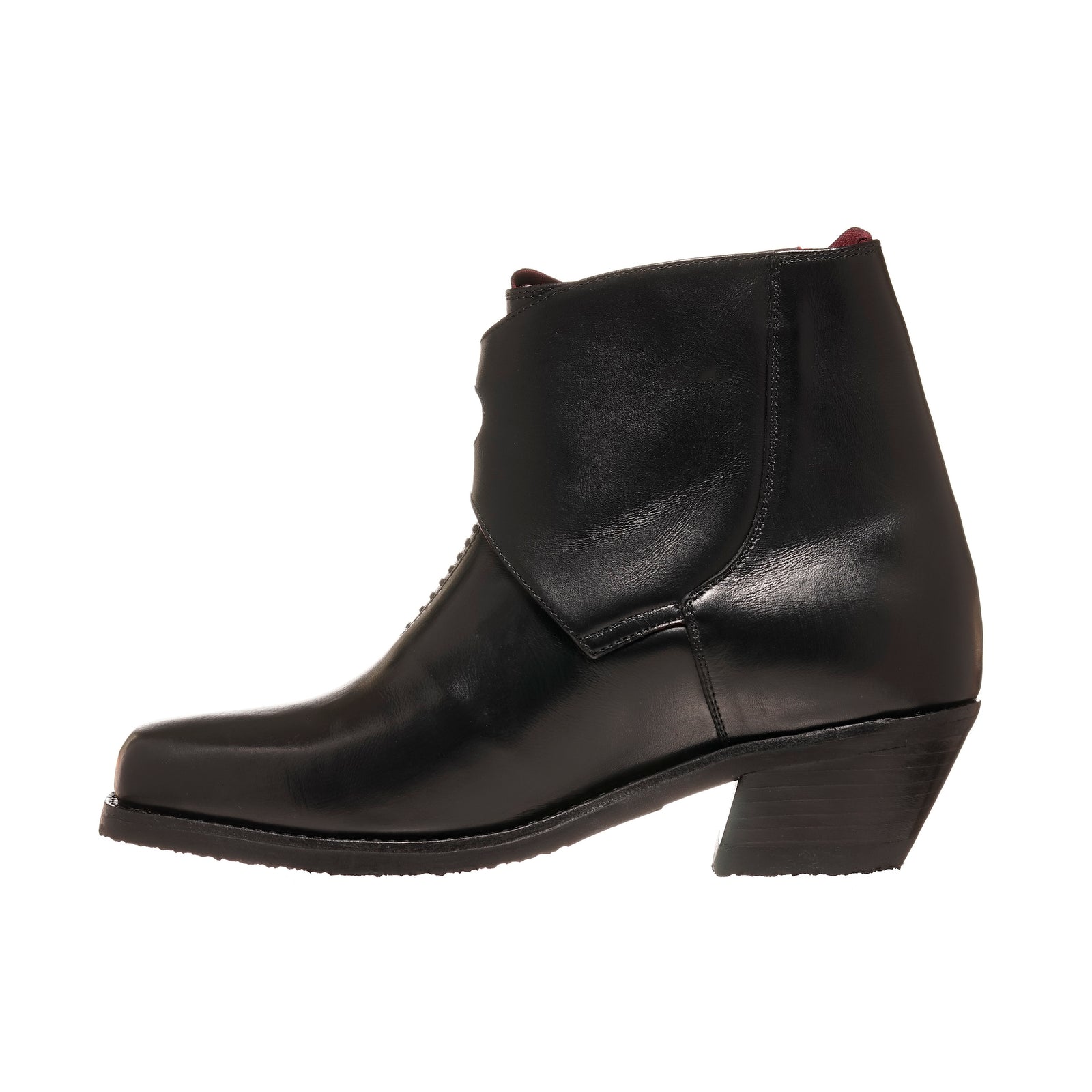 BOTIN DOS HEBILLAS LISO NEGRO