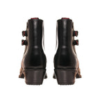 BOTIN DOS HEBILLAS LISO NEGRO