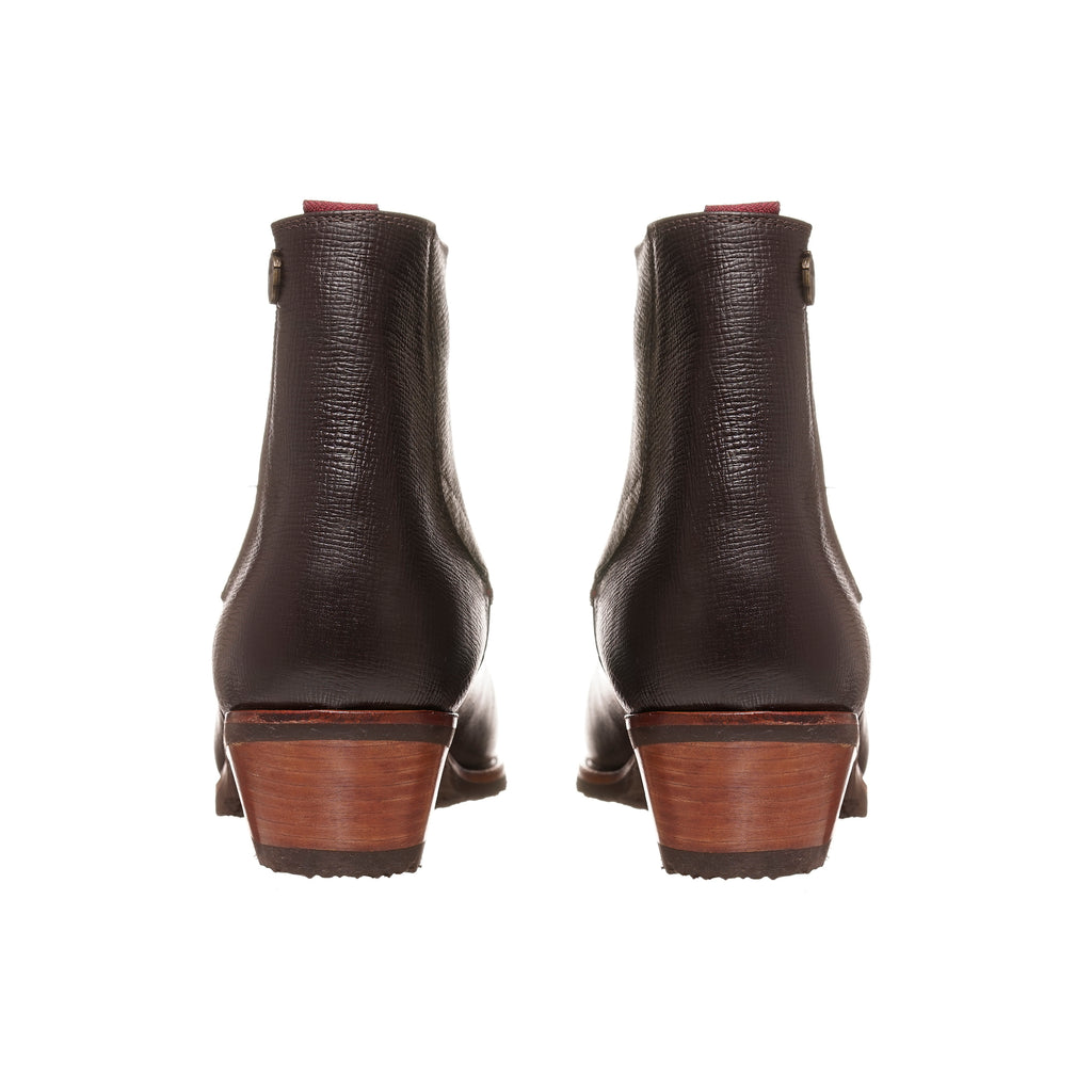 BOTIN CARDEMIL LISO CAFE MORO