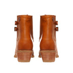 BOTIN DOS HEBILLAS LISO CURRY