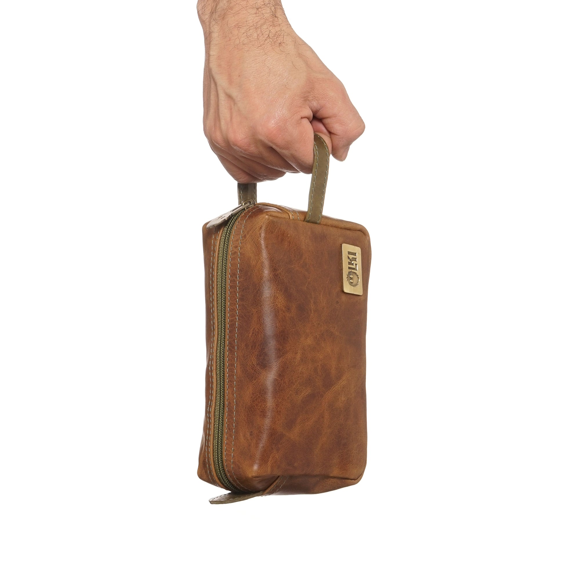 NECESER LLUTA CARAMEL-VERDE