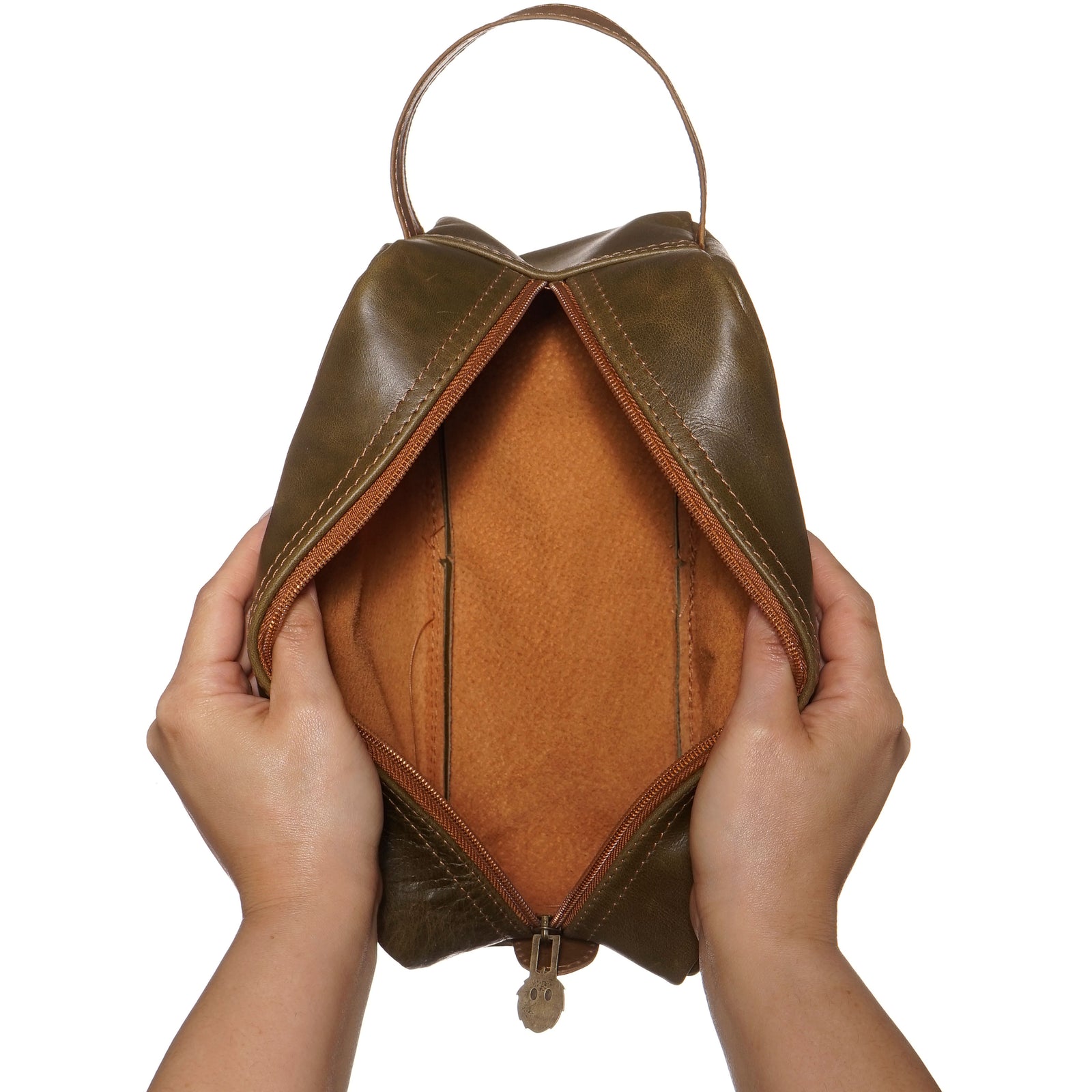 NECESER LOA VERDE-CARAMEL