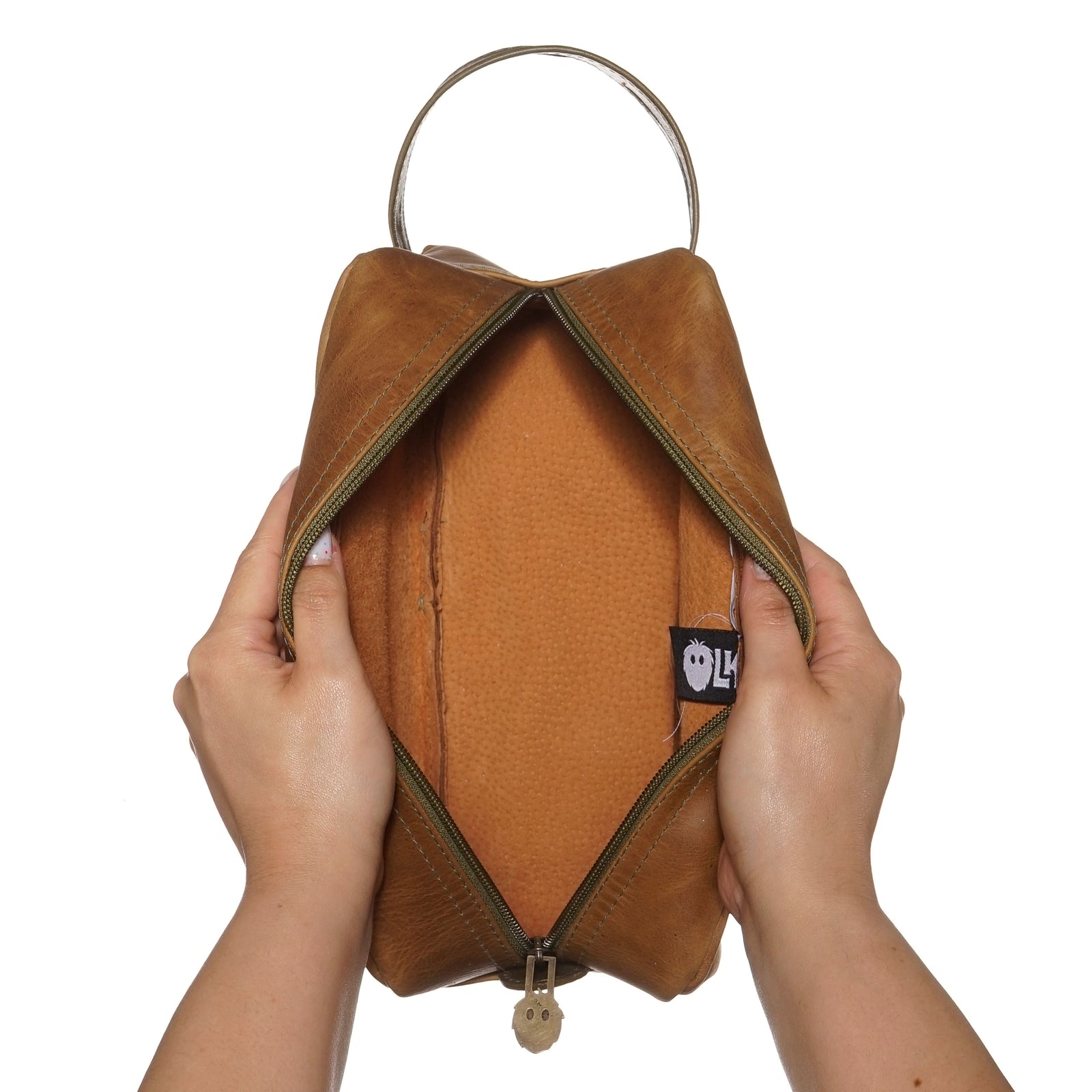 NECESER LOA CARAMEL-VERDE