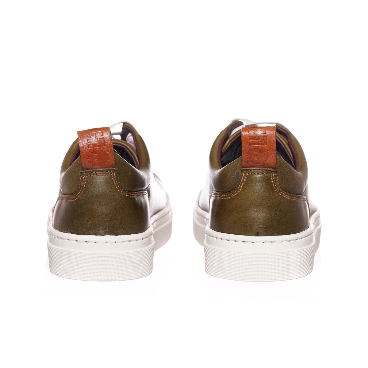 Zapatilla Calán Verde Musgo Planta Blanca