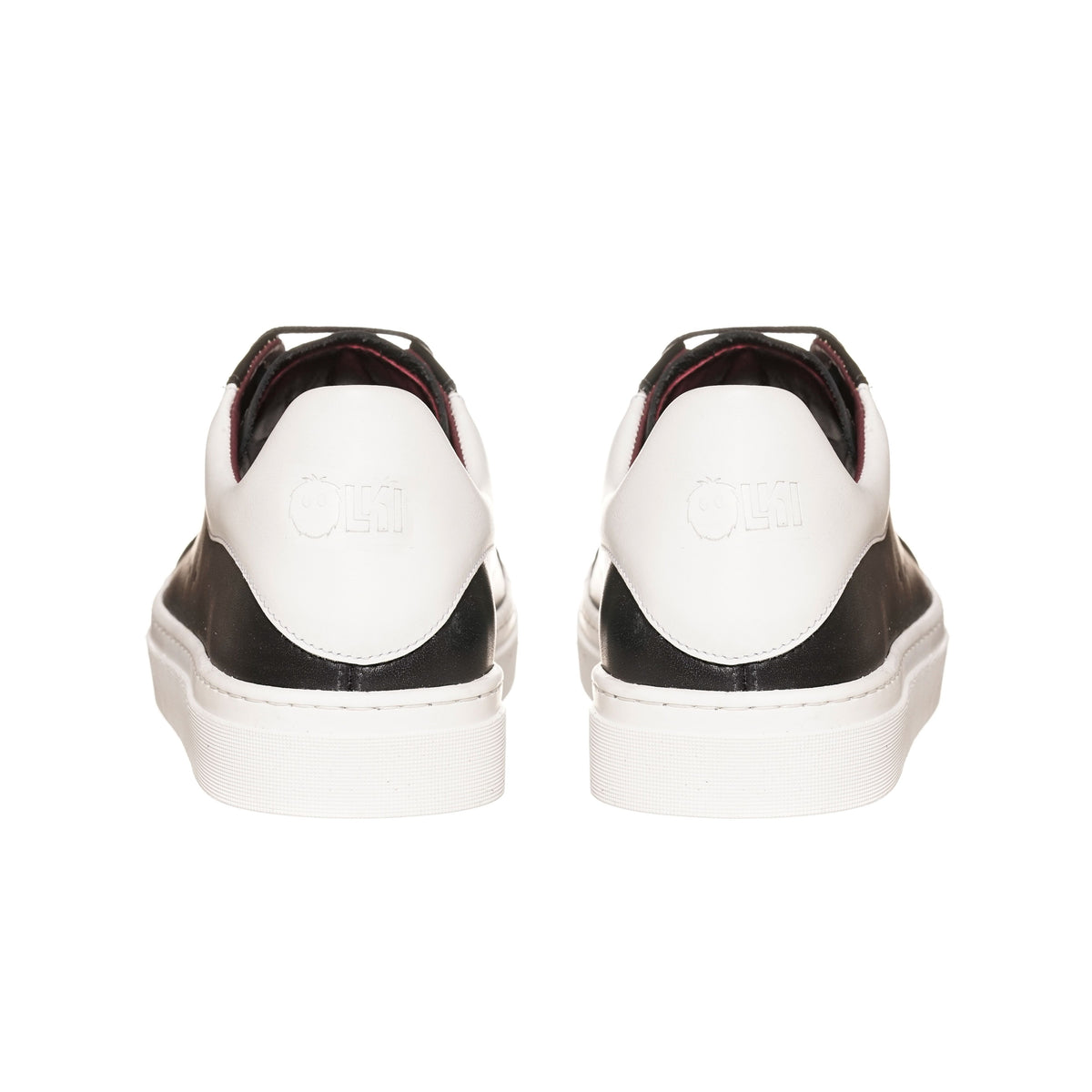 Zapatilla Nevado Negra Talonera Blanca