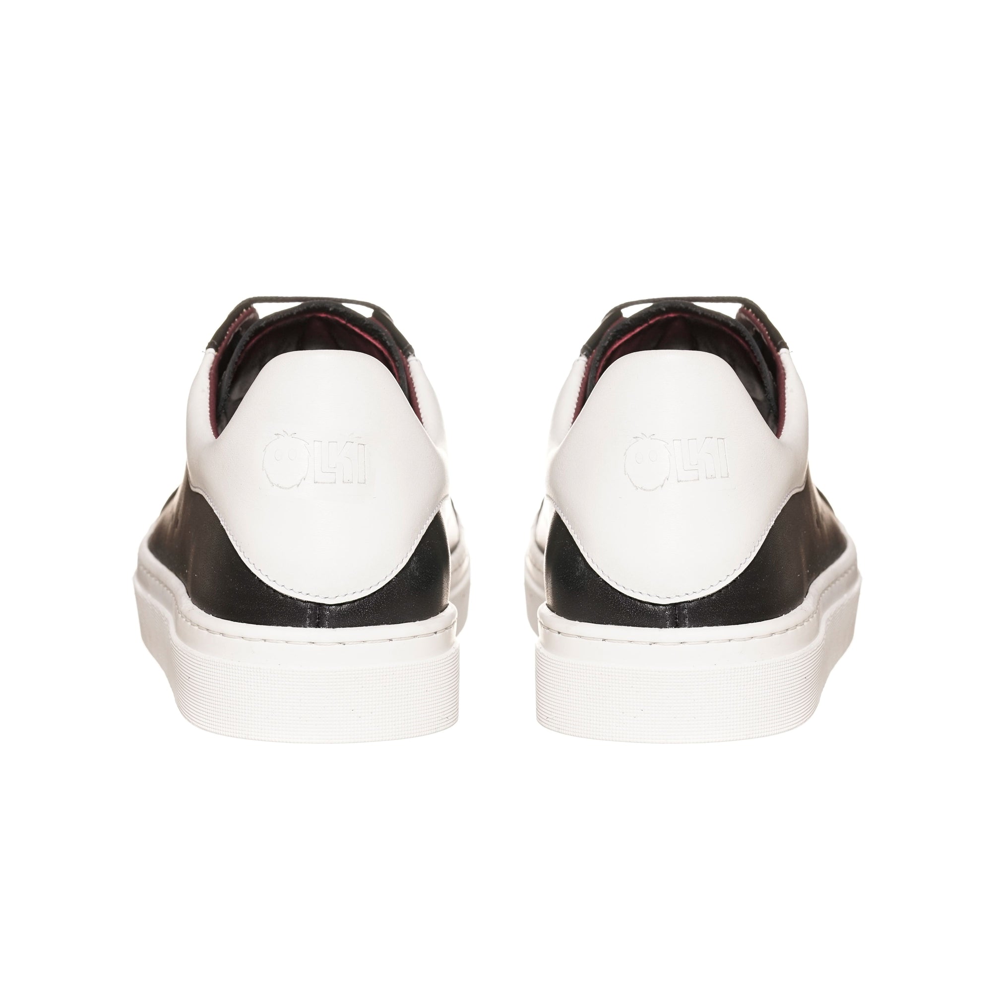 Zapatilla Nevado Negra Talonera Blanca