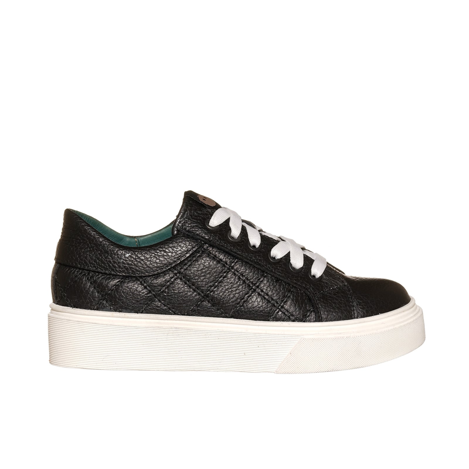 Zapatilla real Negra Planta Blanca
