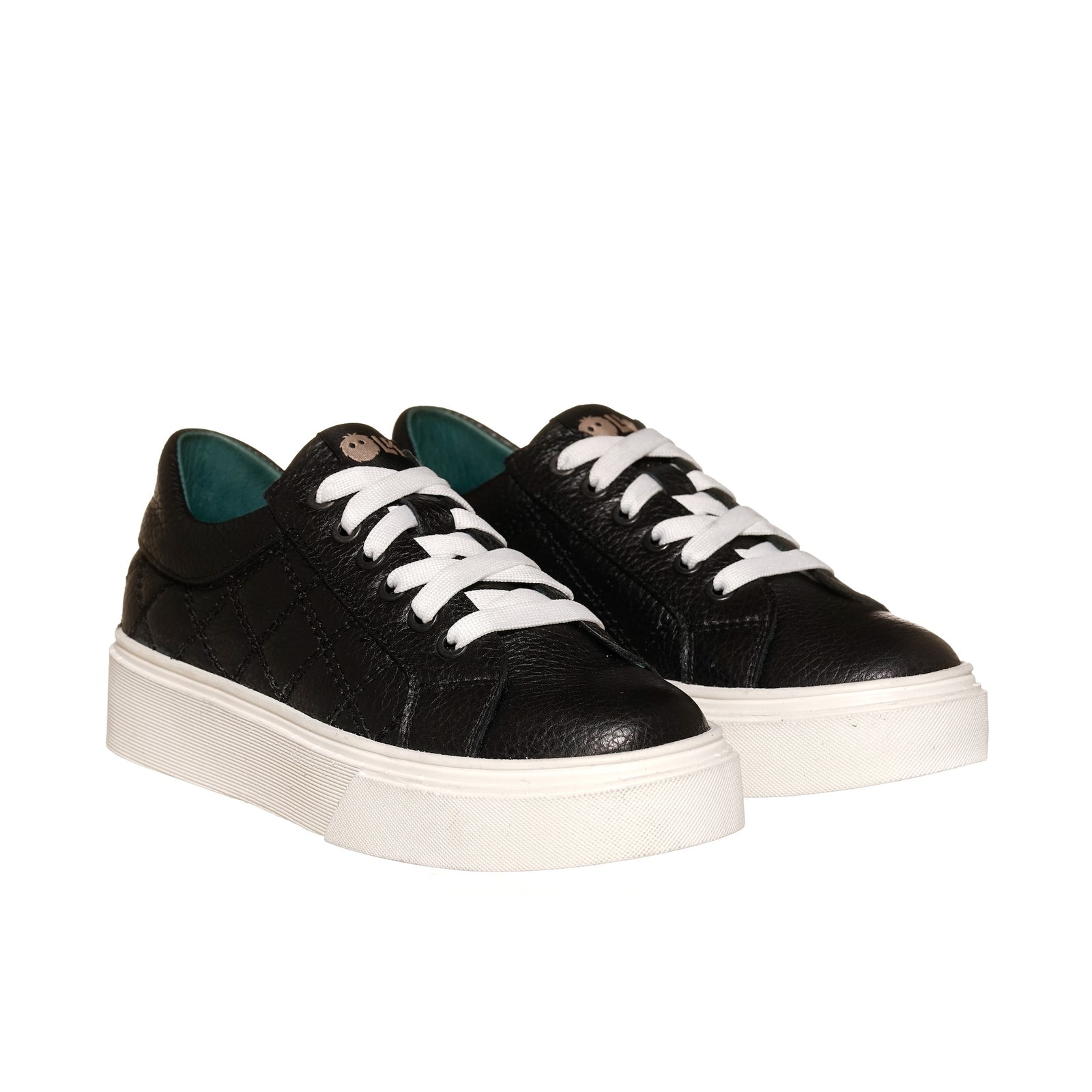 Zapatilla real Negra Planta Blanca