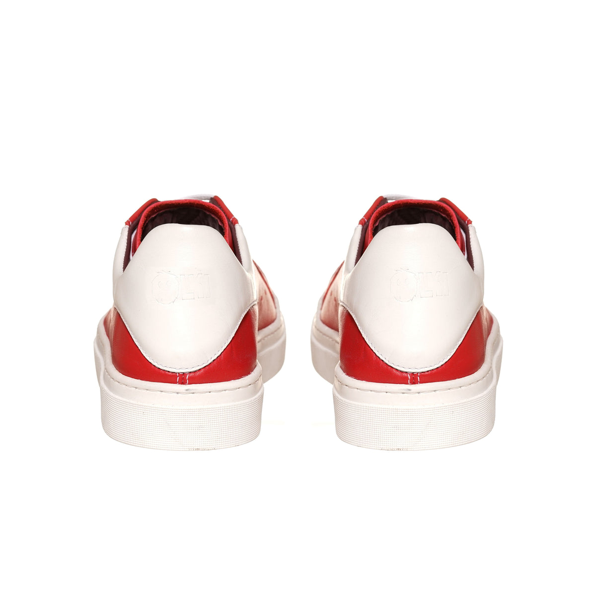 Zapatilla Nevado Roja Talonera Blanca