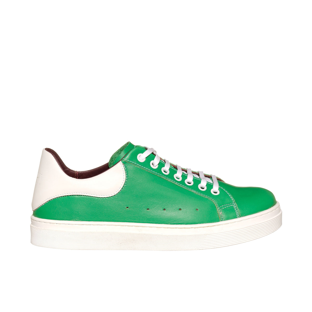 Zapatilla Nevado Verde Talonera Blanca