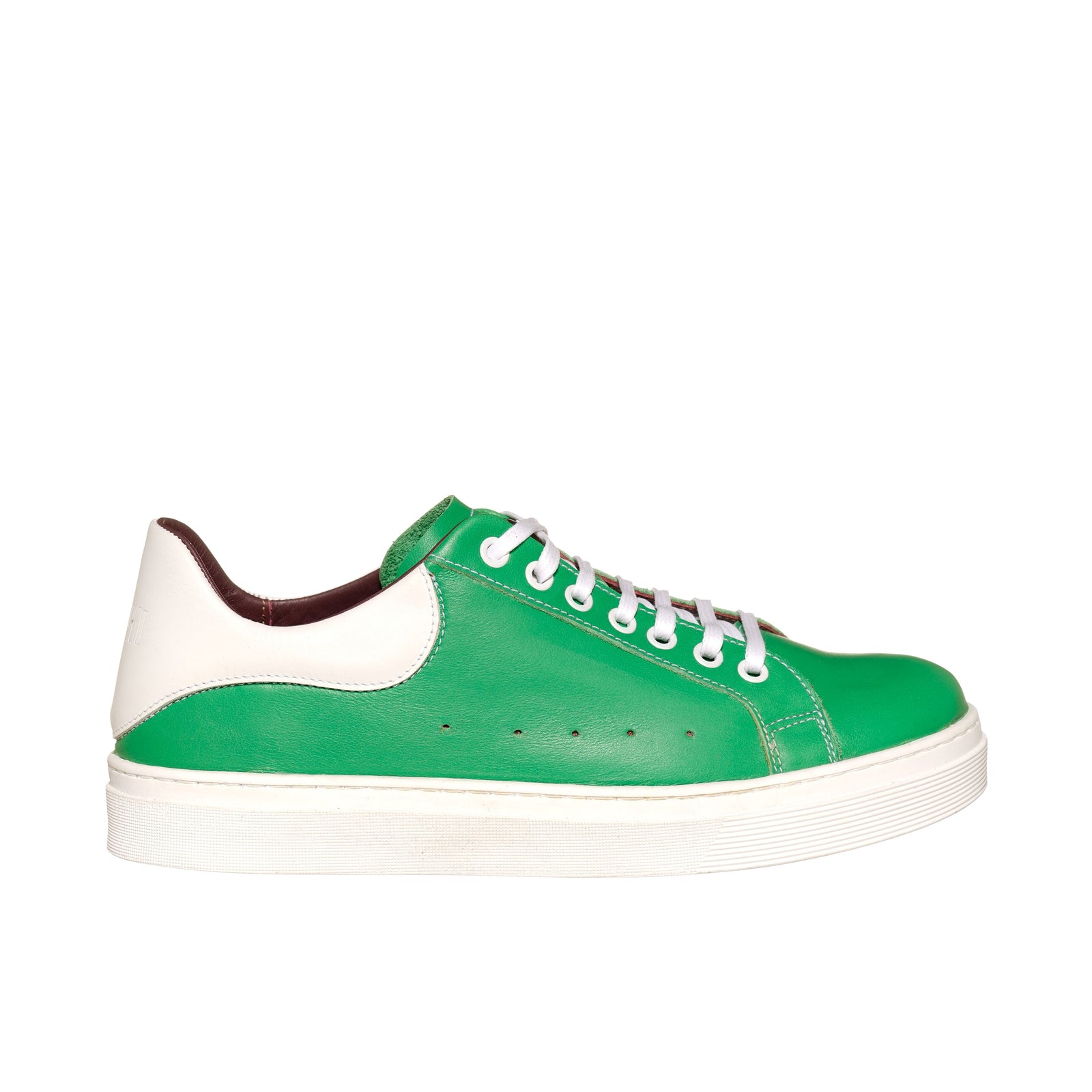 Zapatilla Nevado Verde Talonera Blanca