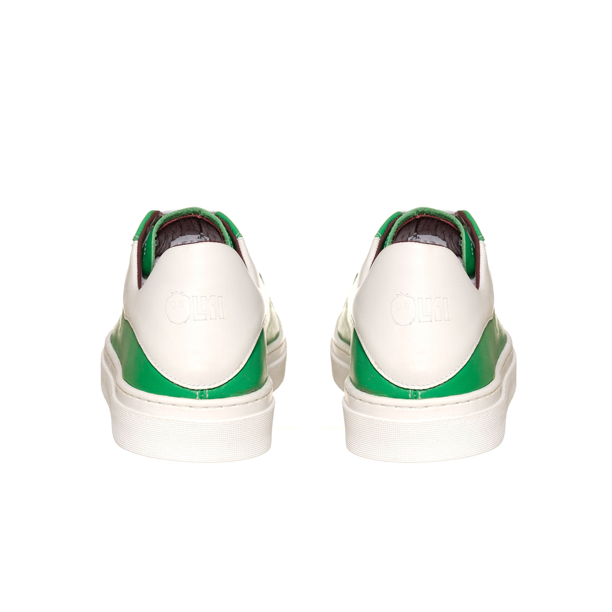 Zapatilla Nevado Verde Talonera Blanca