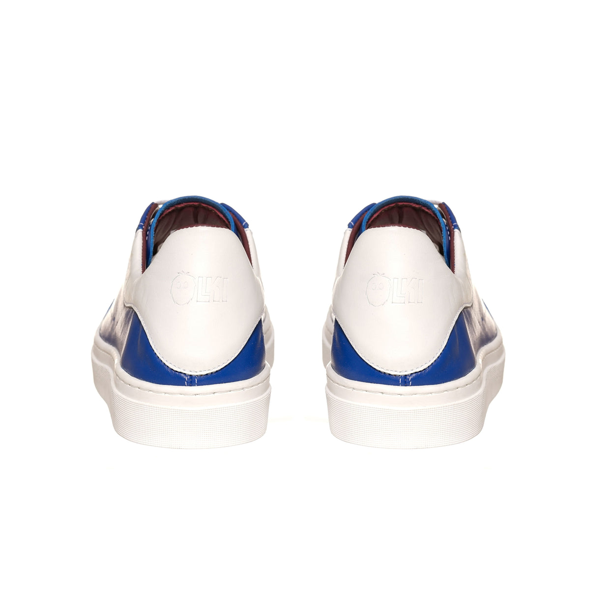 Zapatilla Nevado Azul Talonera Blanca