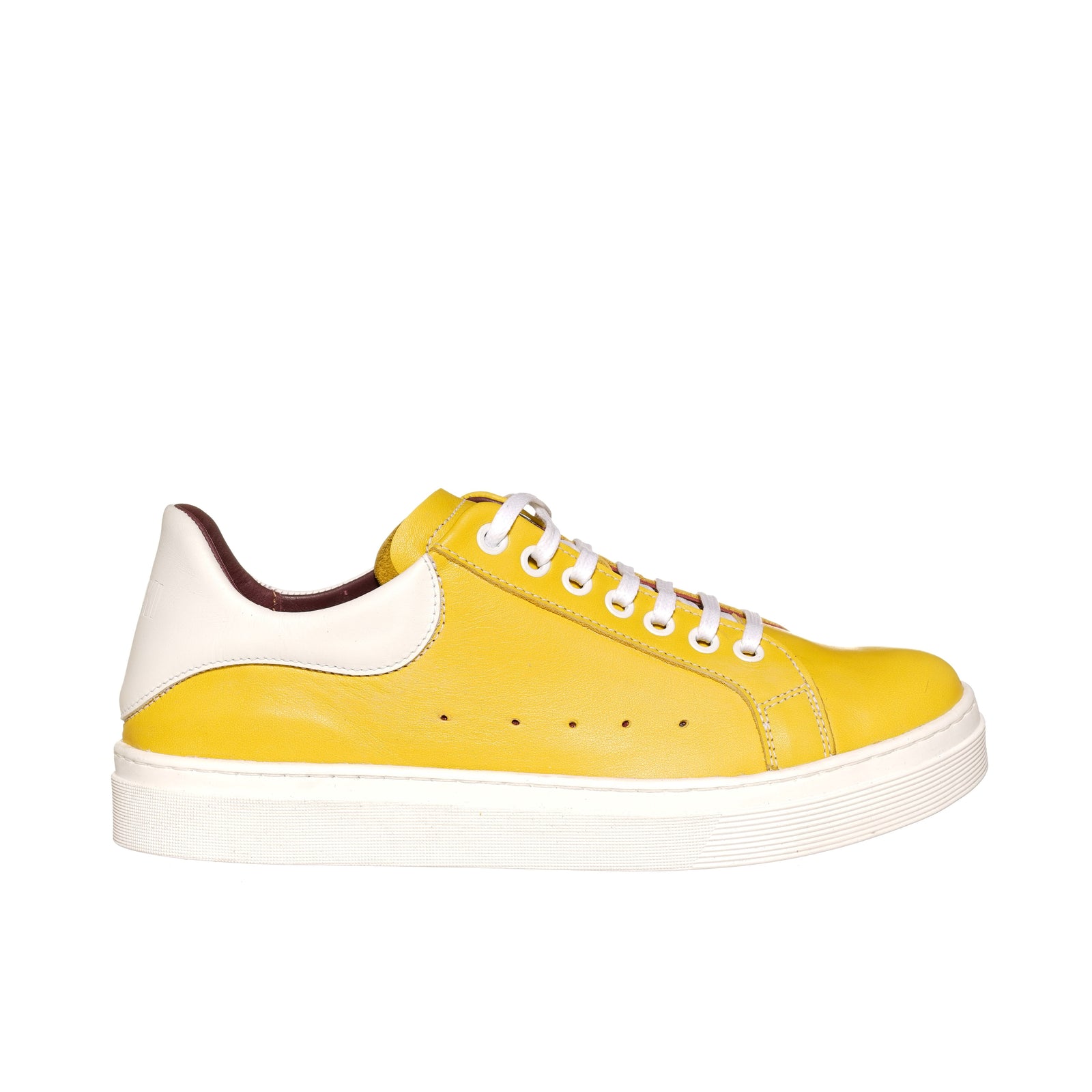 Zapatilla Nevado Amarillo Talonera Blanca