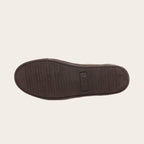 Zapatilla OLKI La Campana de cuero vacuno camel con cordones de algodón encerado y planta de caucho antideslizante.