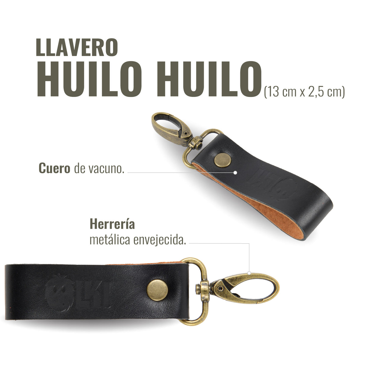 LLAVERO HUILO HUILO NEGRO