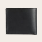 Billetera Ñuble Negra de cuero de alta calidad de OLKI, diseño clásico y compacto con múltiples ranuras para tarjetas.