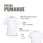 Polera blanca de manga corta OLKI 100% algodón peruano premium, tacto suave y calce cómodo.