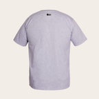 Polera gris de manga corta OLKI 100% algodón peruano premium con logo discreto en la nuca.
